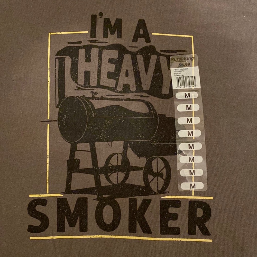 NWT “I’m a heavy smoker” mens t-shirt med